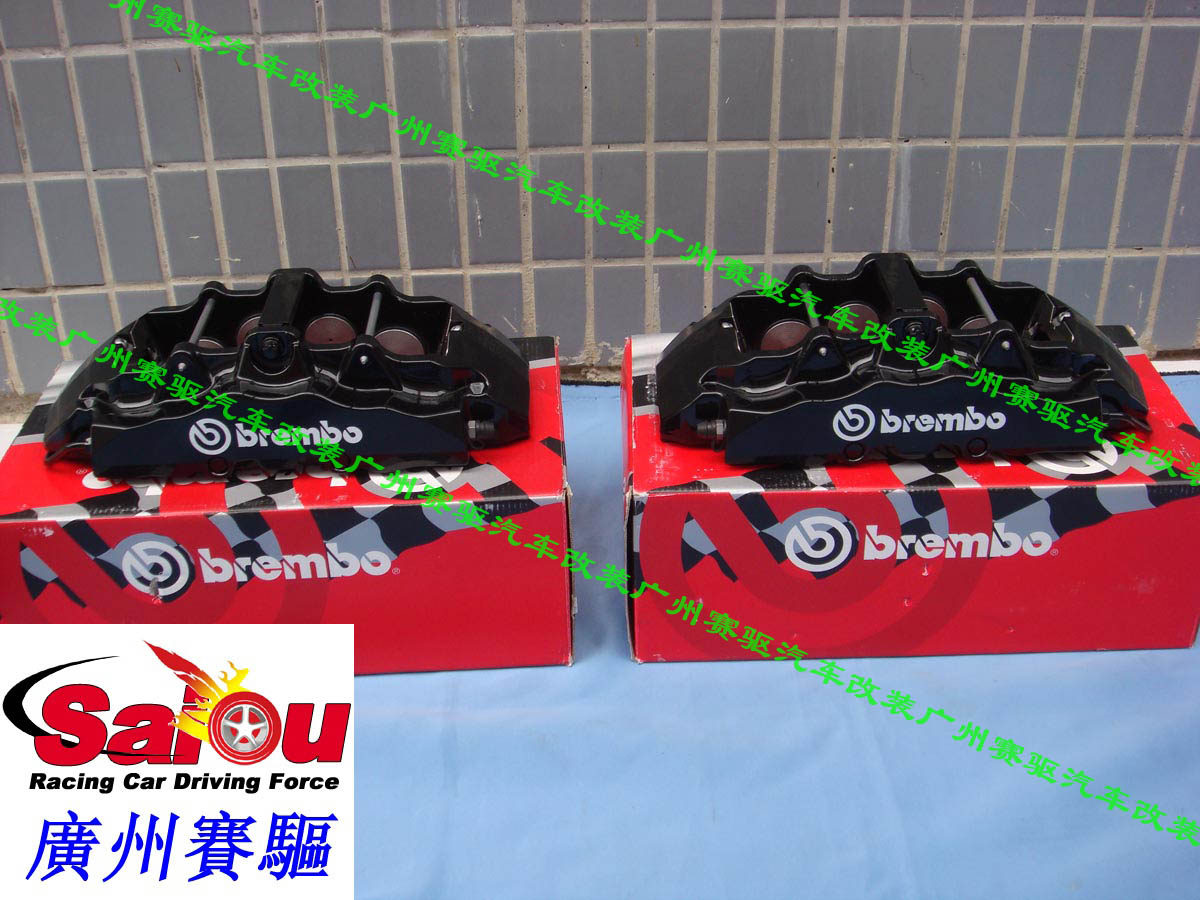 奔馳GL350/GL450改裝BREMBO大8活塞卡鉗剎車套裝 GL350、450專用brembo競技版剎車鮑魚